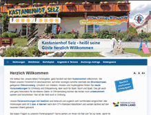 Tablet Screenshot of kastanienhof-selz.de